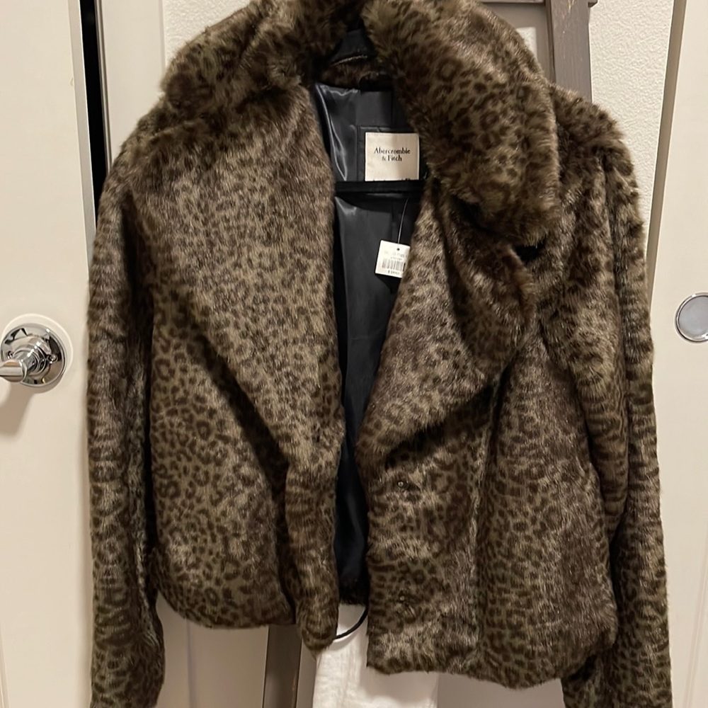 Cheetah print coat